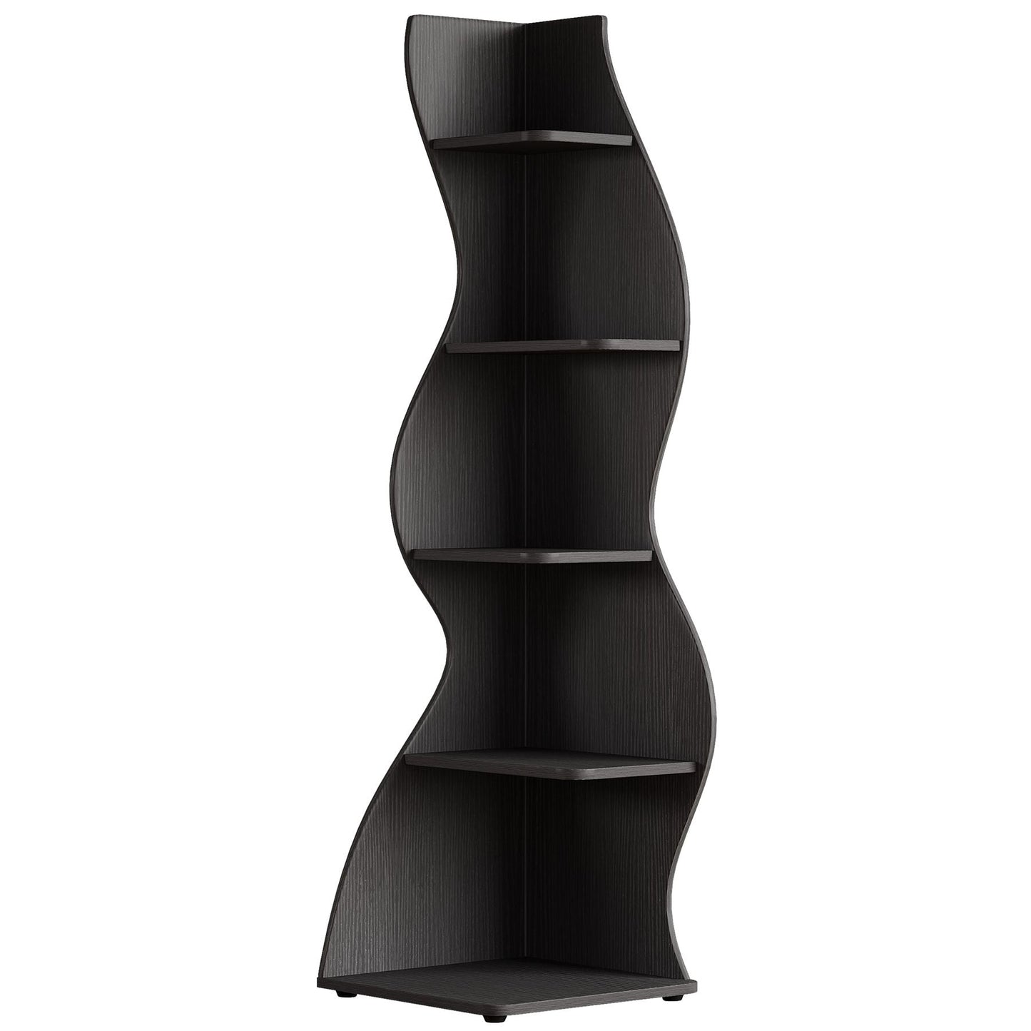 Modern Wall Corner Bookshelf Bookcase