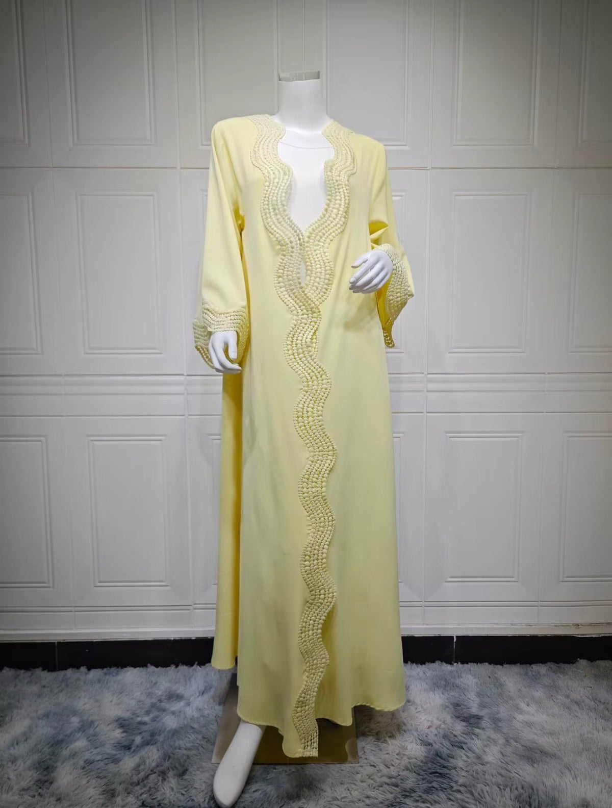 Threadwork Open Abaya - Single