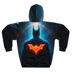 Batman Tribute (Customizable) AOP Unisex Pullover Hoodie, Superhero Sweatshirt, Comic Book Apparel, Geek Fashion, Gift for Fans, Cozy Layer