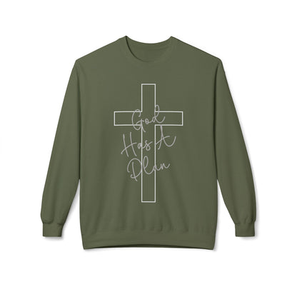 God Has a Plan Crewneck Sweatshirt – Jeremiah 29:11 Christian Pullover