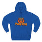Pump-King Halloween Hoodie, Cozy Fleece Sweatshirt for Fall, Funny Pumpkin Apparel, Autumn Style, Perfect for Halloween Celebrations