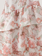 Summer Women Clothing Printed Asymmetric Tiered Dress