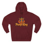 Pump-King Halloween Hoodie, Cozy Fleece Sweatshirt for Fall, Funny Pumpkin Apparel, Autumn Style, Perfect for Halloween Celebrations