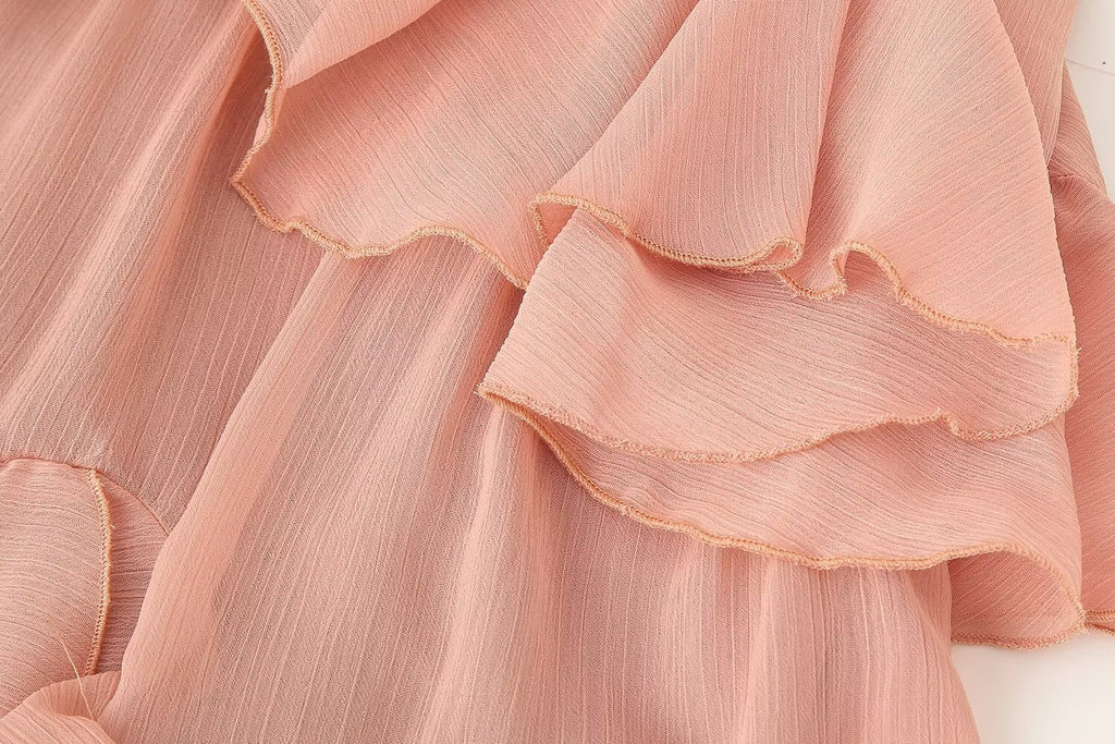 Women Slim Fit Sexy Backless Laminated Decoration Dress Women