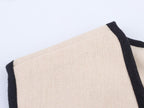 Women Clothing Elegant Slim Fit with Belt Linen Blended Midi Dress