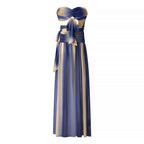 Women Wear Slim Starfish Decorative Tube Top Slit Dress