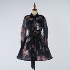 Women Dress Printed Shirt Short Dress Fairy Dress
