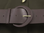 Women Clothing with Belt Stitching Midi Dress