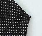 Women Clothing French Vacation Polka Dot Backless Sexy Halter Cami Dress