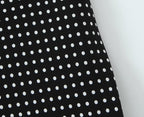 Women Clothing French Vacation Polka Dot Backless Sexy Halter Cami Dress