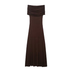 Summer Sense Cold Shoulder Knitted Dress