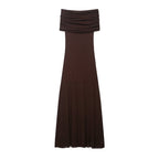 Summer Sense Cold Shoulder Knitted Dress