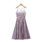 Women Summer All Match Casual Slim Fitting Patchwork Strap Dress