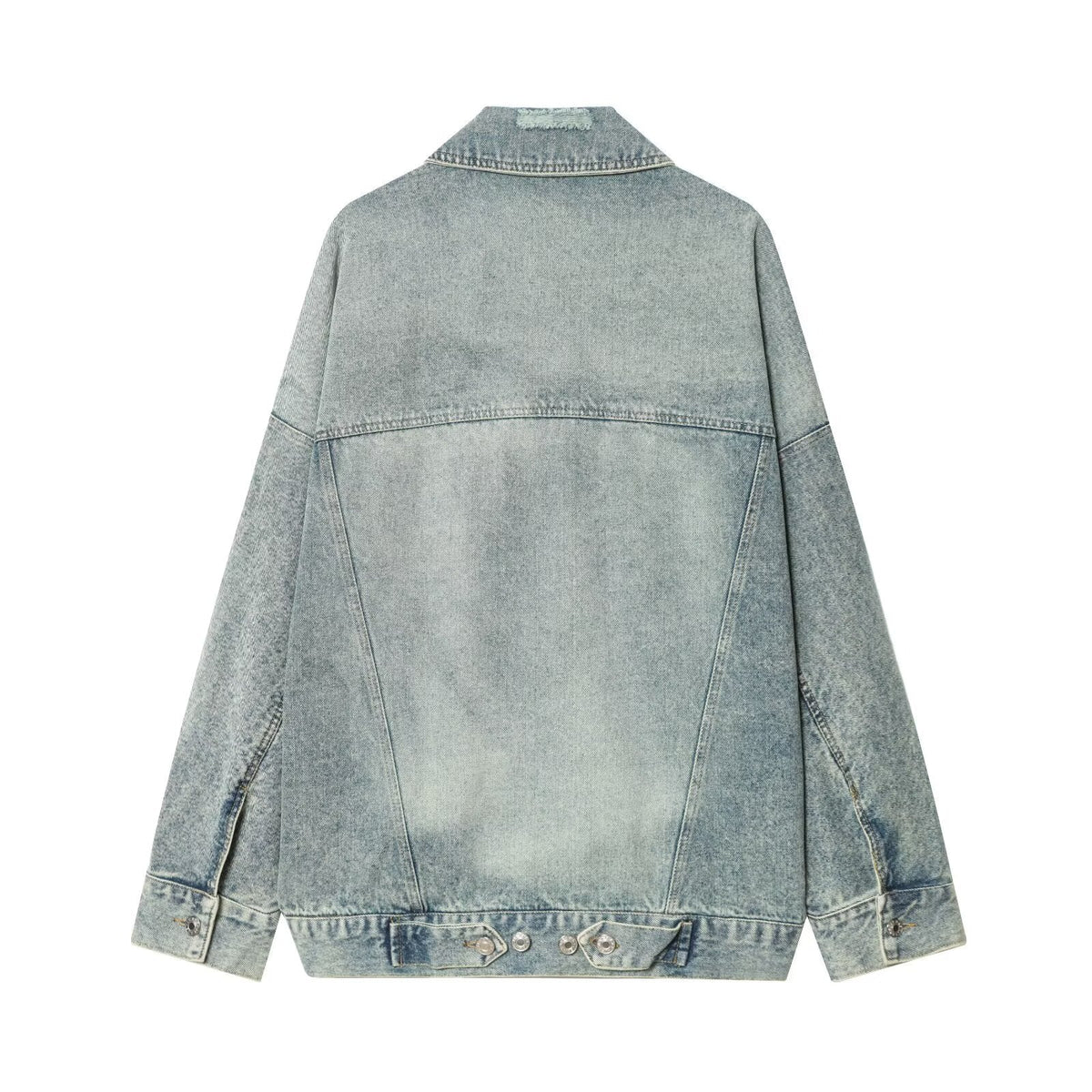 Women Clothing Fashionable Casual Loose Large Board Denim Jacket