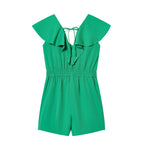Spring Fashionable Simple Ruffled Romper