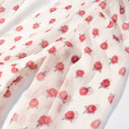 Printed Long Sleeve Design Deep V Plunge neck Waist Controlled Slimming Short Dress