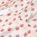 Printed Long Sleeve Design Deep V Plunge neck Waist Controlled Slimming Short Dress