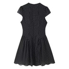 Women Polka Dot Waist Controlled Dress