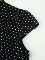 Women Polka Dot Waist Controlled Dress