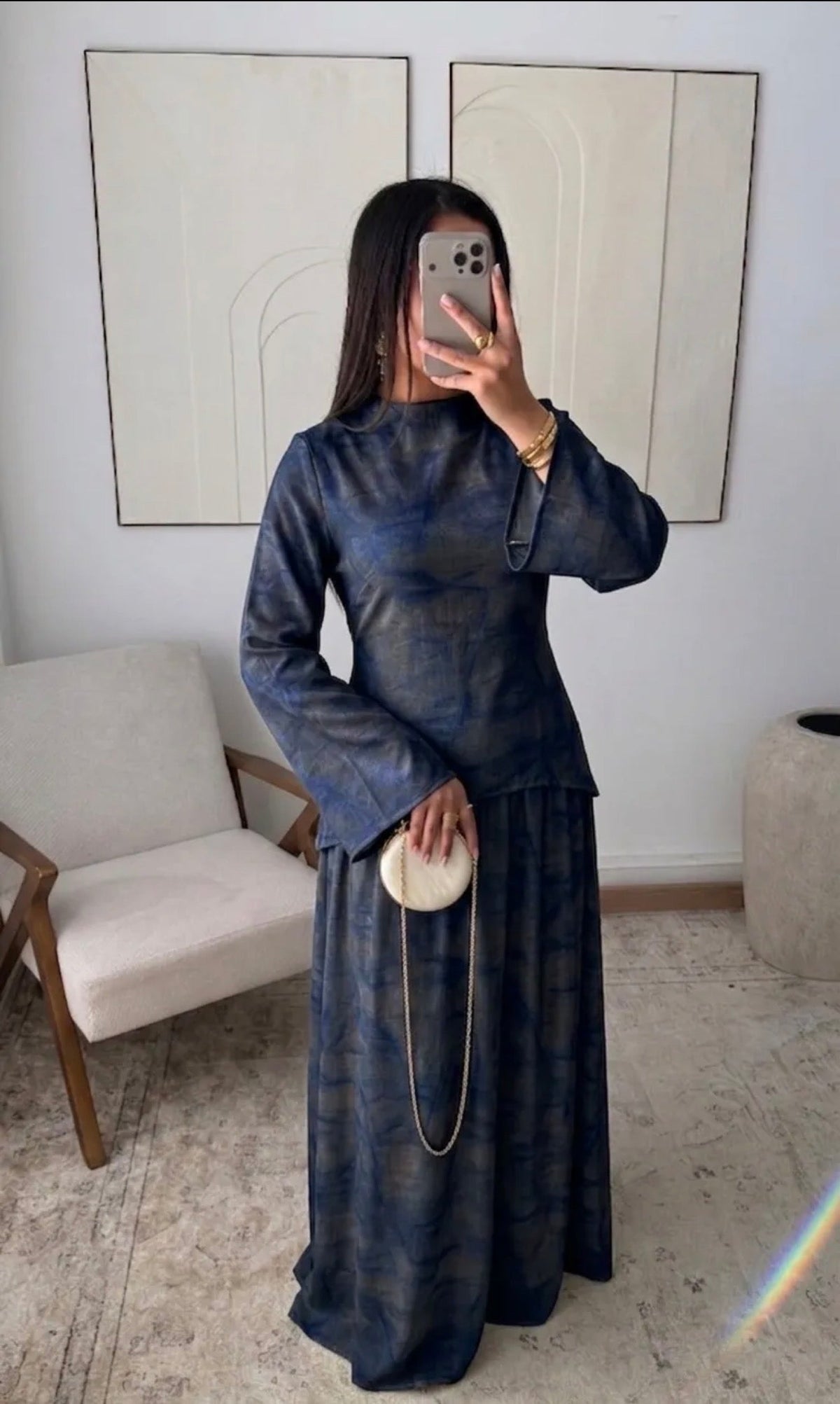 Lina Marble Skirt Set