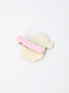 Christmas Pink Santa Girls 2-inch Hair Clip– Pink Girls' Hair Accessory