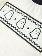 Halloween Ghost Smocked Embroidered Tee Boys Short Set