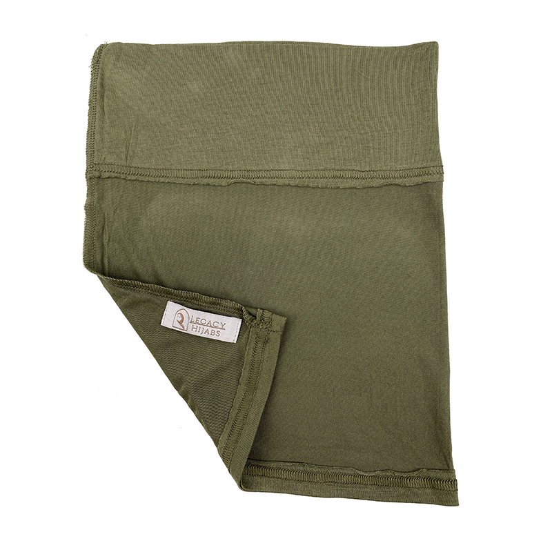 Olive Green Jersey Wide Front Undercap