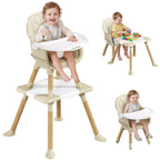 Momfann Baby High Chair with 5-Point Harness