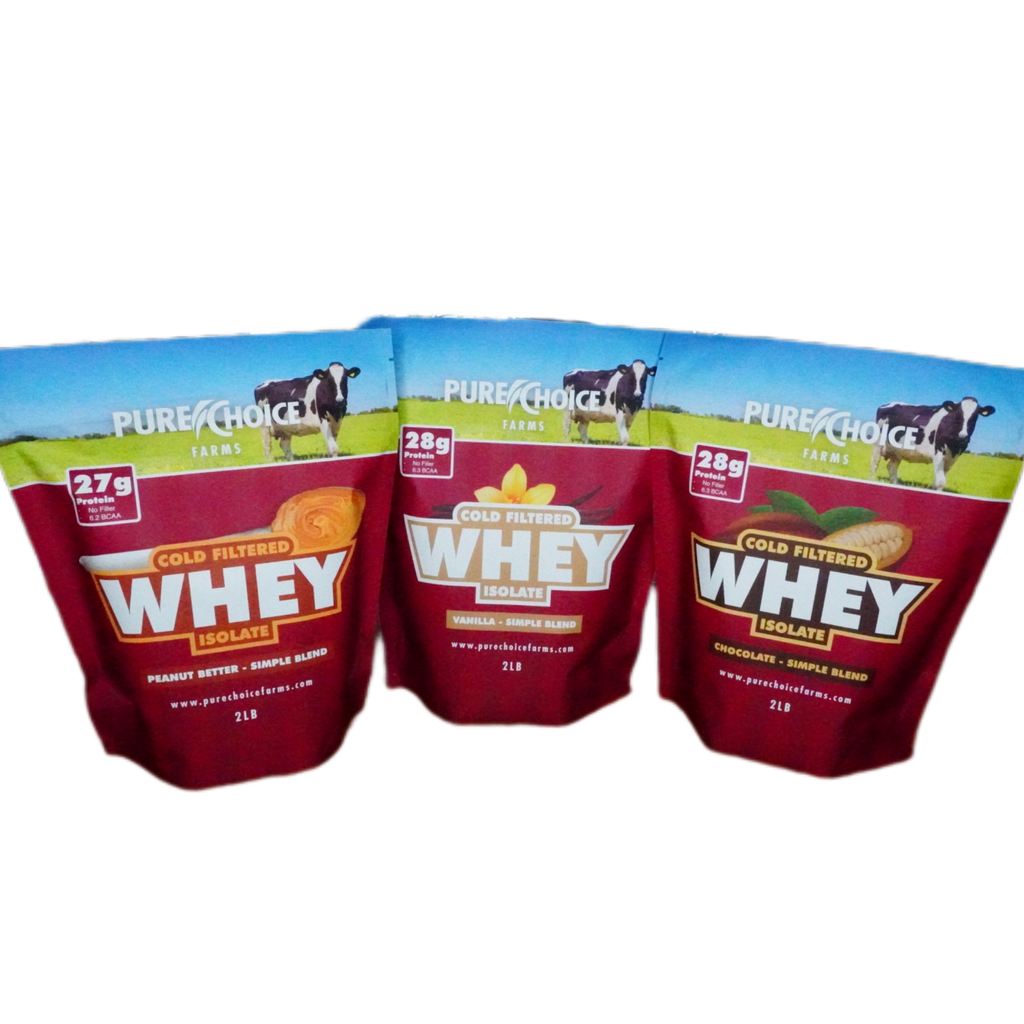 3 Flavor Whey Protein Isolate Combos