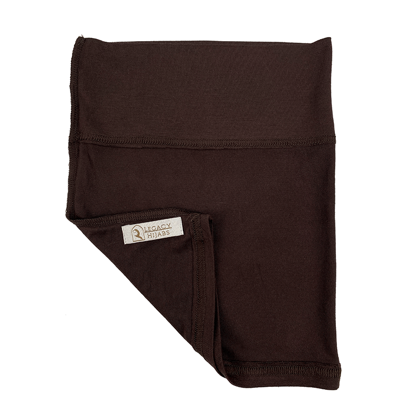Chocolate Brown Jersey Wide Front Undercap
