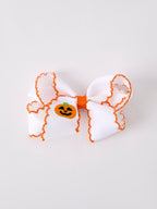 Halloween Pumpkin Bow Hairpin