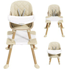 Momfann Baby High Chair with 5-Point Harness