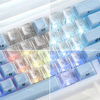 XVX Fizz Heart Series Cherry Profile PC 21-Key Artisan Keycap Set