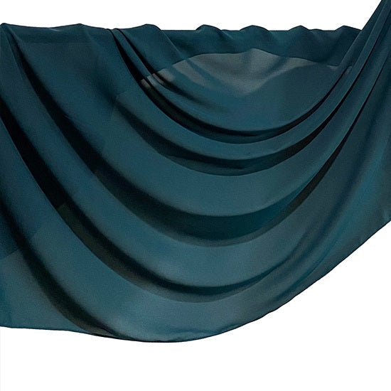 Dark Teal Top Quality Chiffon