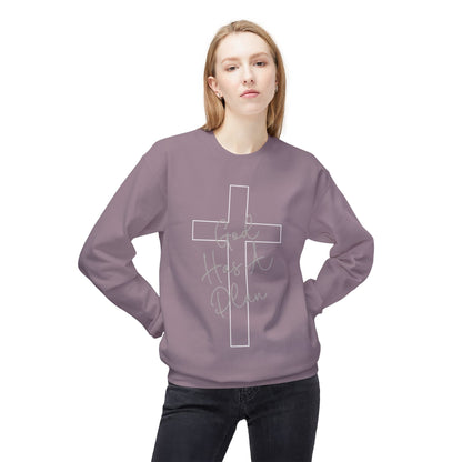 God Has a Plan Crewneck Sweatshirt – Jeremiah 29:11 Christian Pullover