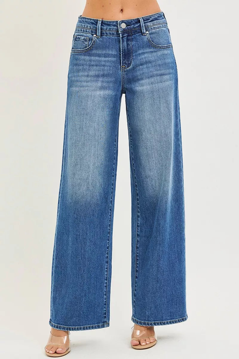 RISEN Slouchy Baggy Jeans with Pockets