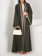 Heart Trim Open Abaya