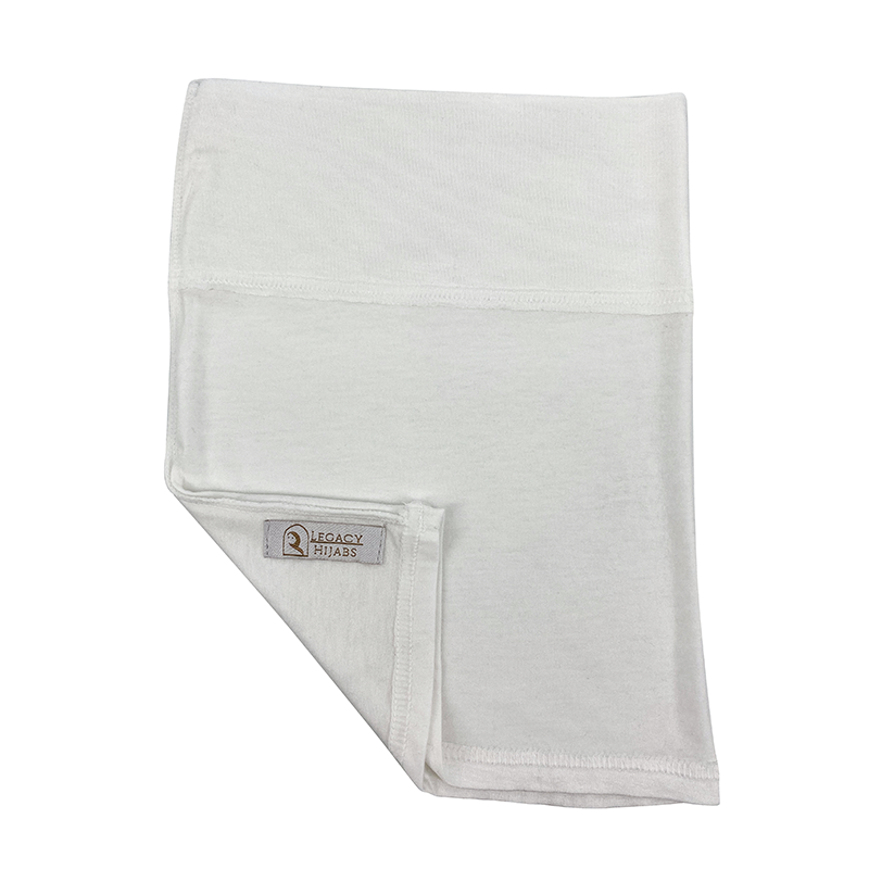 White Jersey Wide Front Undercap