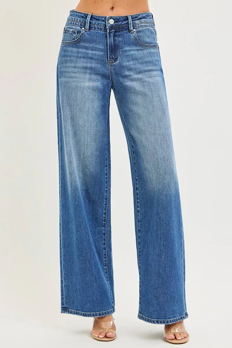 RISEN Slouchy Baggy Jeans with Pockets