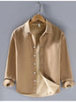 Men's Plus Size Button Up Long Sleeve Shirt