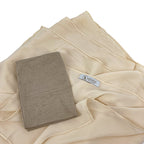 Beige Top Quality Chiffon & Undercap Set