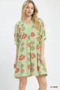Umgee Abstract Print Mini Dress