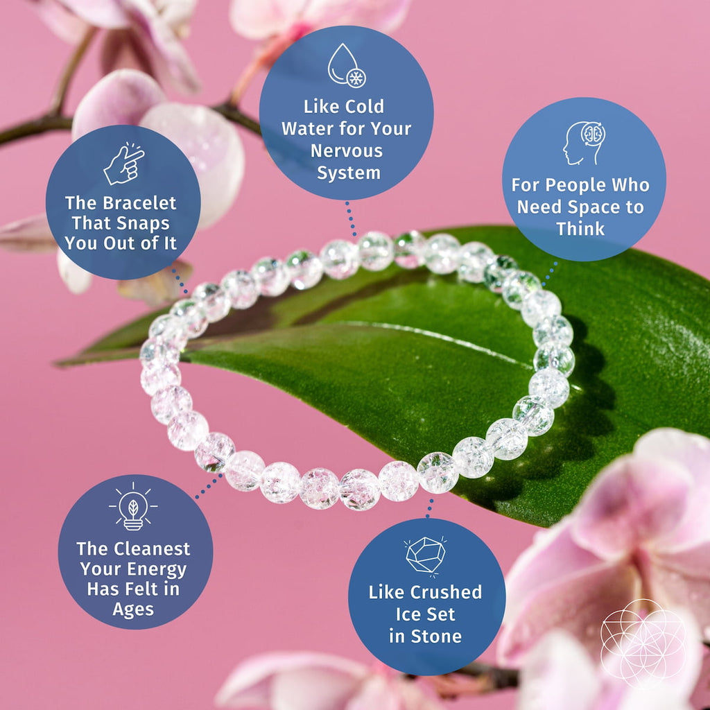 Emotional Ice Bath – The Ice Quartz Bracelet | 6mm