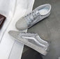 Sneakers Women Flats Golden Silver Shoes Rhinestone Bling Casual Shoes Korean Luxury Creepers Superstar Shoes Streetwear