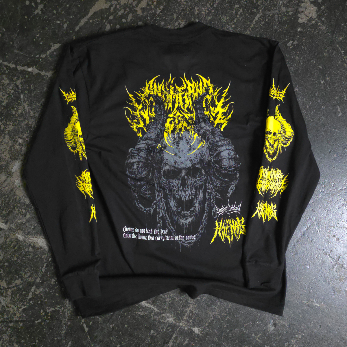 Chains Long Sleeve T-Shirt Black