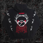 Cross Arms Pullover Hoodie Black