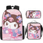 New Cartoon School Bag Printing Custom Bookbag High Quality Backpack Pencil Cases Kids Bags For Girls