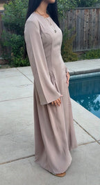 Lace-Up Maxi Dress