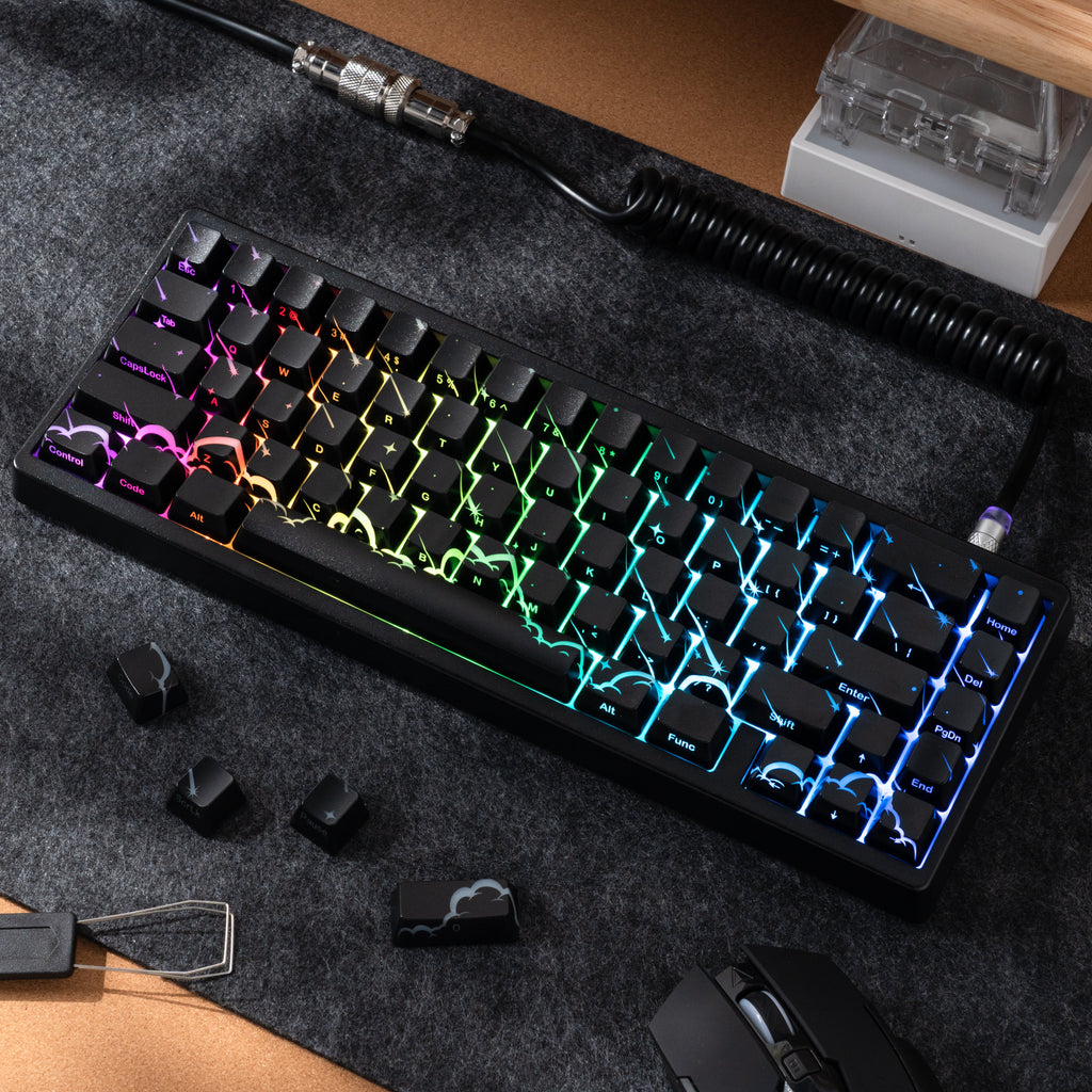 XVX IMD Spider Web Shine-Through OEM Profile 118-Key Keycap Set