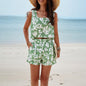 Women's spring/summer casual printed vest set